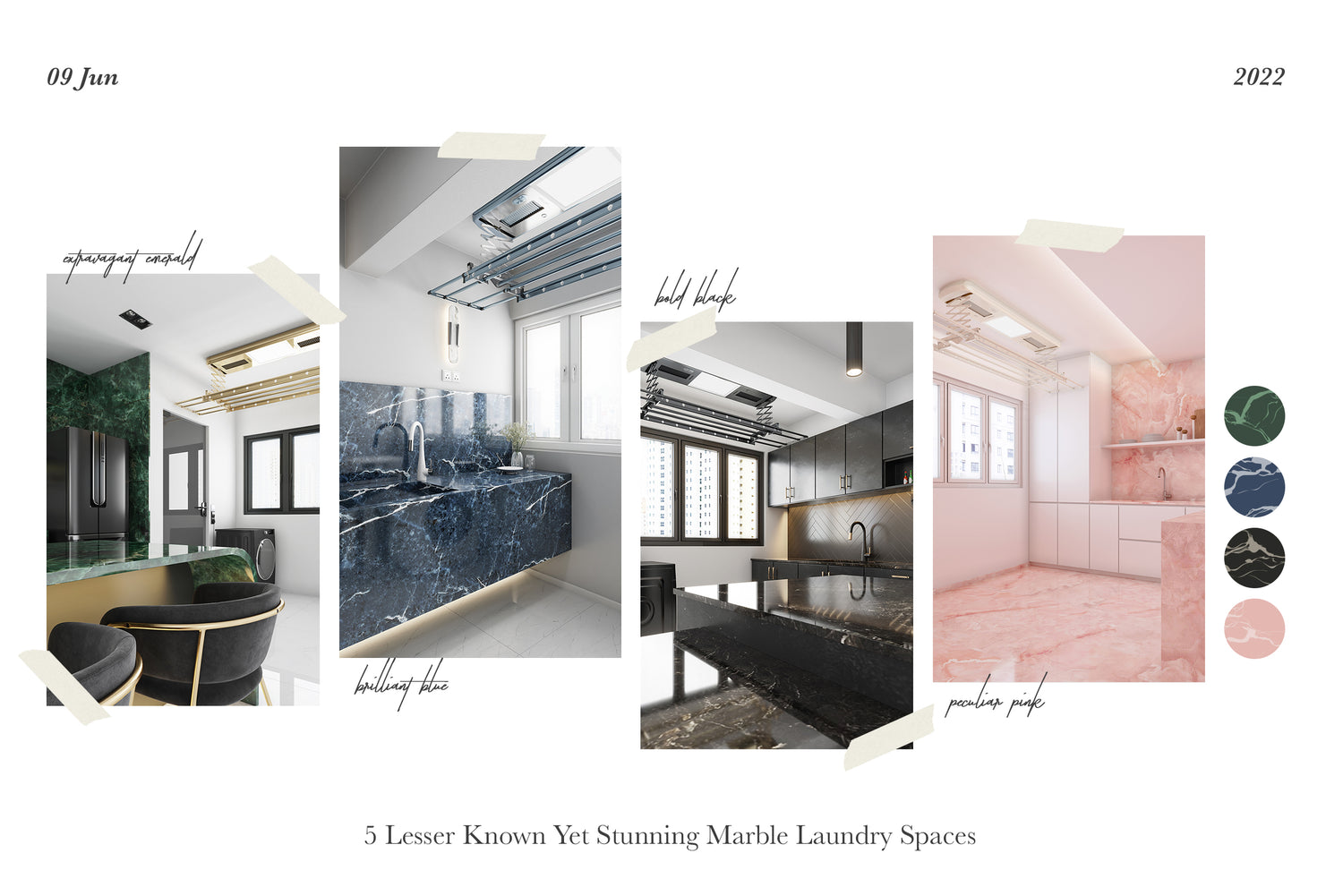5 Lesser Known Yet Stunning Marble Laundry Spaces