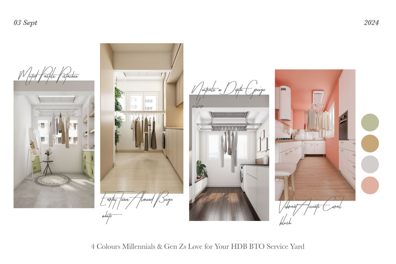 4 Colours Millennials & Gen Zs Love for Your HDB BTO Service Yard