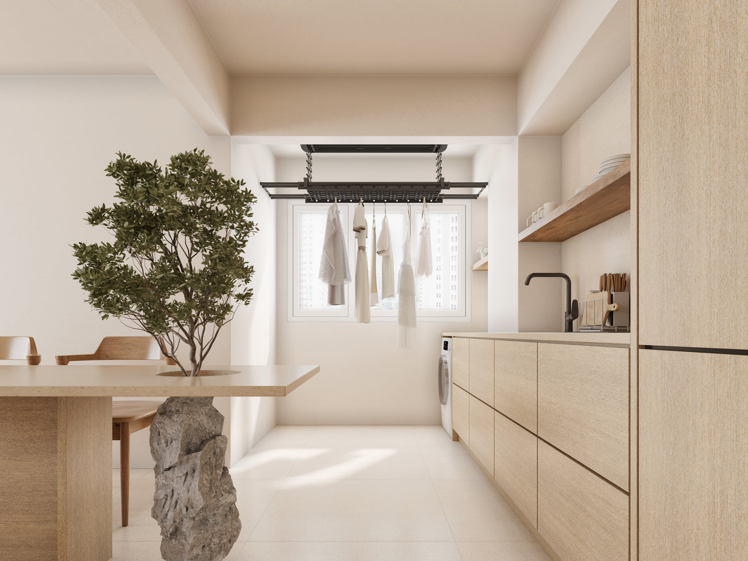 4 Lesser-Known Neutral Interiors for Your Service Yard Laundry Area and Kitchen