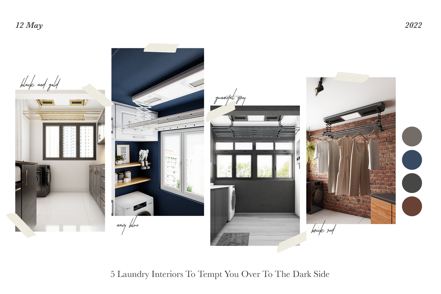 5 Dark Laundry Spaces That Are Made For Dark Home Lovers
