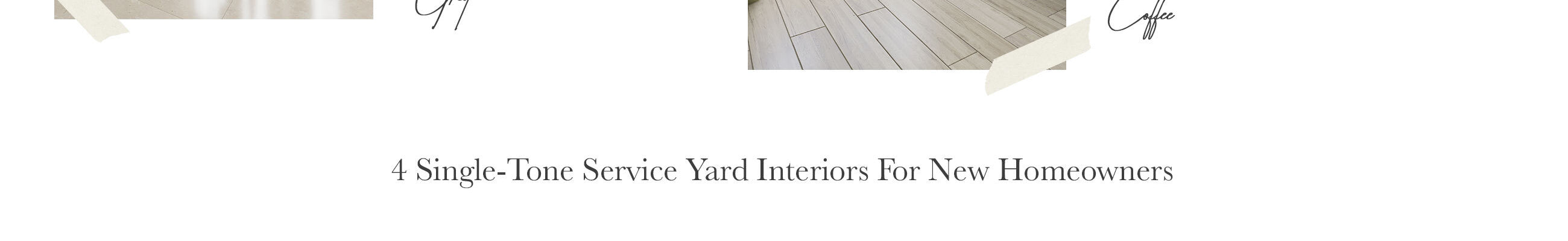 4 Single-Tone Service Yard Interiors For HDB Homeowners